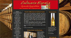 Desktop Screenshot of culinaria-espana.de